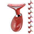 Red Light Therapy for Face, 7 Color LED Facial Light Therapy Wand for Skin Care at Home Blue Light Therapy Face Massager Tool for Neck (White)